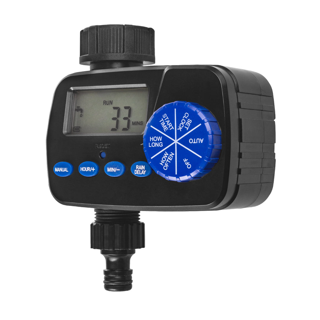 Elektronický regulátor zavlažovania GreenBlue, programátor, napájanie 2x1,5 V AA, GB390