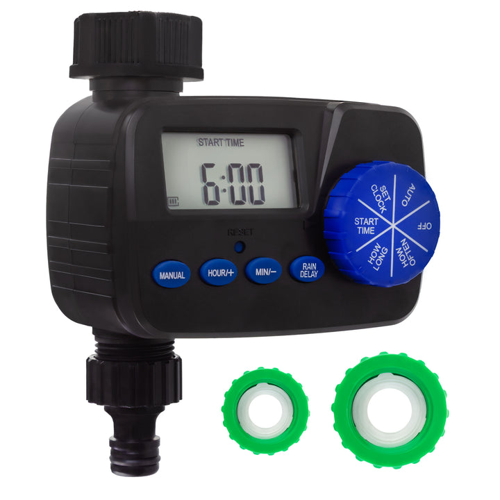 Elektronický regulátor zavlažovania GreenBlue, programátor, napájanie 2x1,5 V AA, GB390