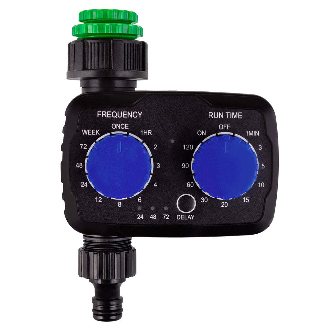 Elektronický regulátor zavlažovania GreenBlue, programátor, napájanie 2x 1,5 V AA, GB391