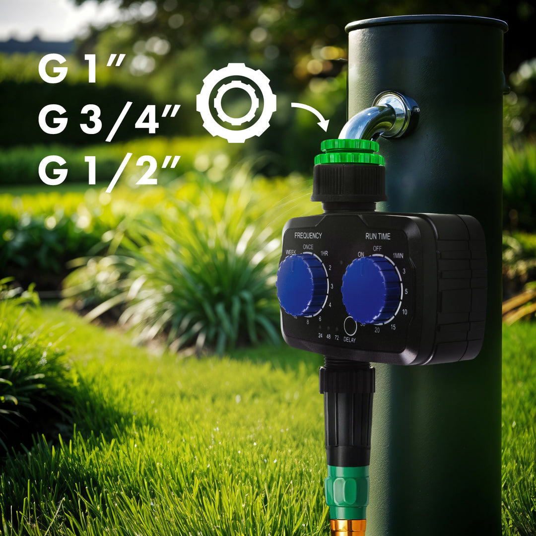 Elektronický regulátor zavlažovania GreenBlue, programátor, napájanie 2x 1,5 V AA, GB391