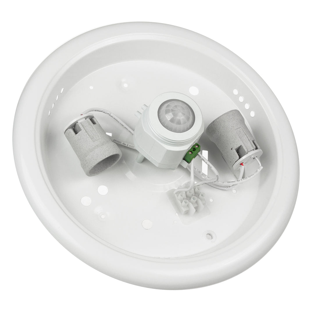 Plafón s PIR senzorom Maclean, stropný, s LED svetelným zdrojom, 2x max. 40W, E27, 220-240V~ 50/60Hz, MCE324 + 2xMCE284