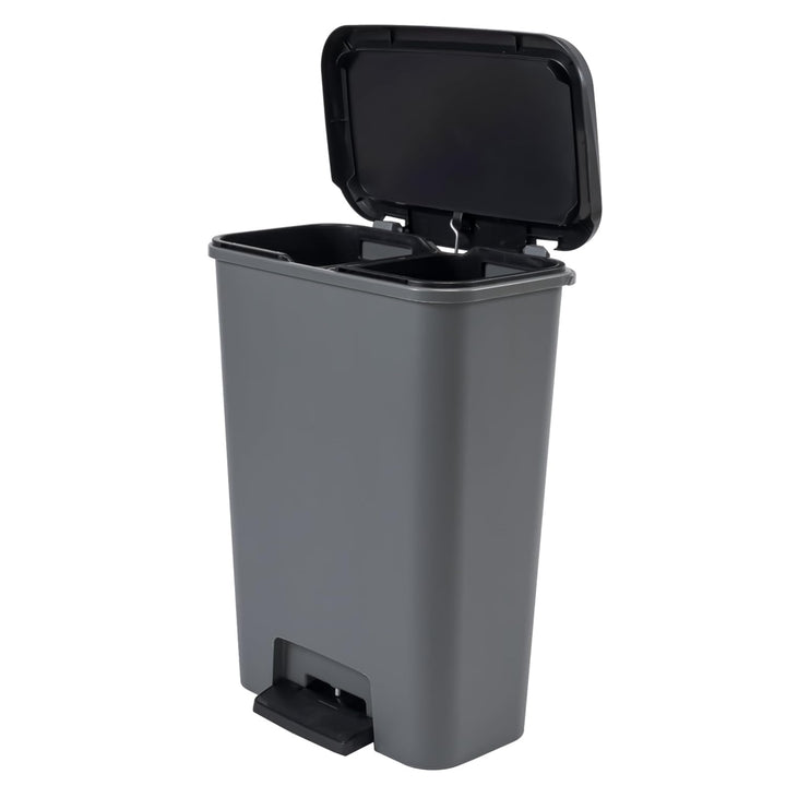 Odpadkový kôš Curver, s pedálom, objem 2x23 l, Compatta Duo
