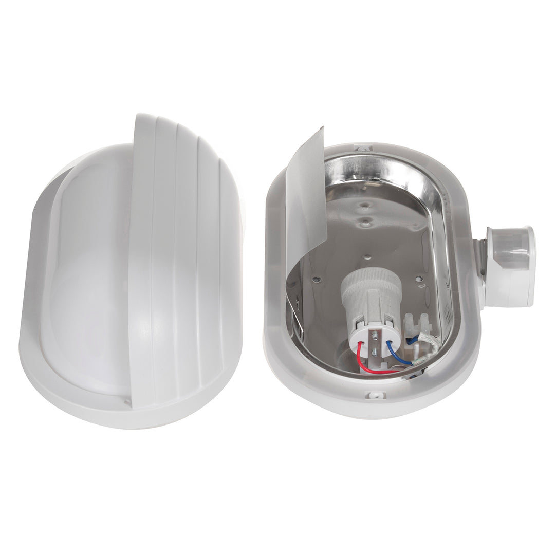 Nástenné svietidlo Maclean, s PIR senzorom, max. 60W, 180°, MCE33 W + LED 6W