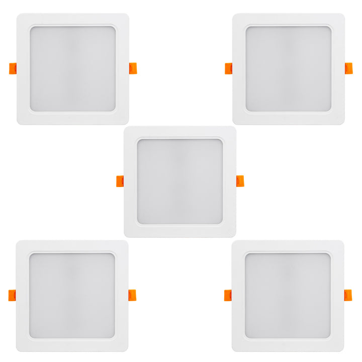 5x stropný panel Maclean LED, zapustený SLIM, 18W, neutrálna biela 4000K, 170*170*26mm, 1900lm, MCE374 S
