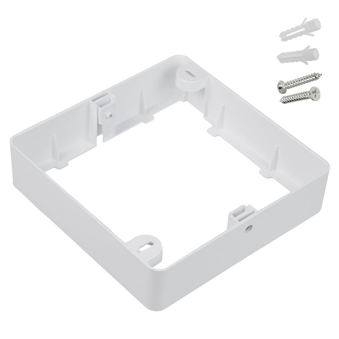 Maclean LED stropný panel, zapustená montáž SLIM, 18W, neutrálna biela 4000K, 170*170*26mm, 1800lm, MCE374 S + adaptér pre povrchovú montáž MCE379 S