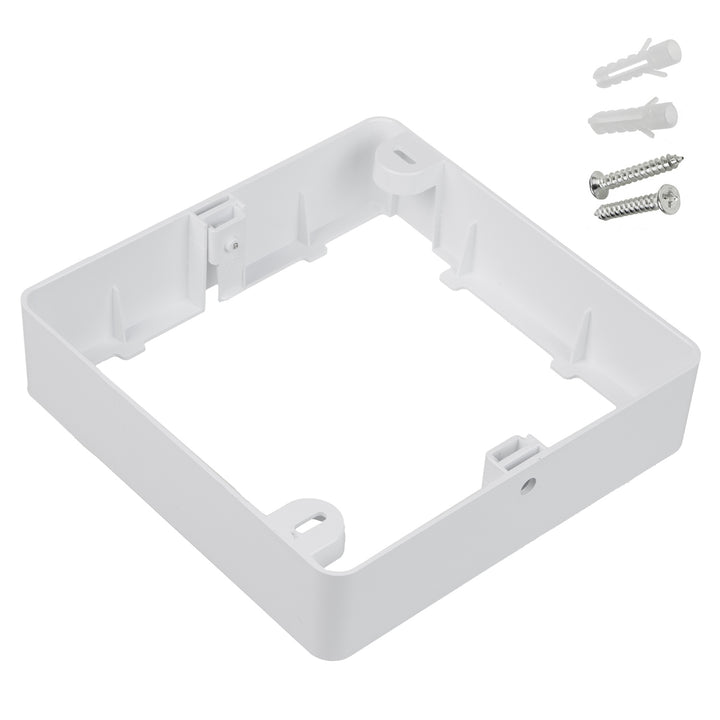 Maclean LED stropný panel, zapustená montáž SLIM, 18W, neutrálna biela 4000K, 170*170*26mm, 1800lm, MCE374 S + adaptér pre povrchovú montáž MCE379 S