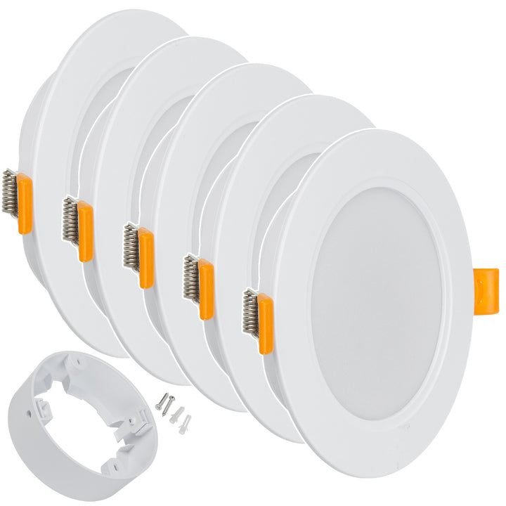5x stropný panel Maclean LED, zapustený SLIM, 9W, neutrálna biela 4000K, 120*26mm, 900lm, MCE371 R + povrchový adaptér MCE376 R