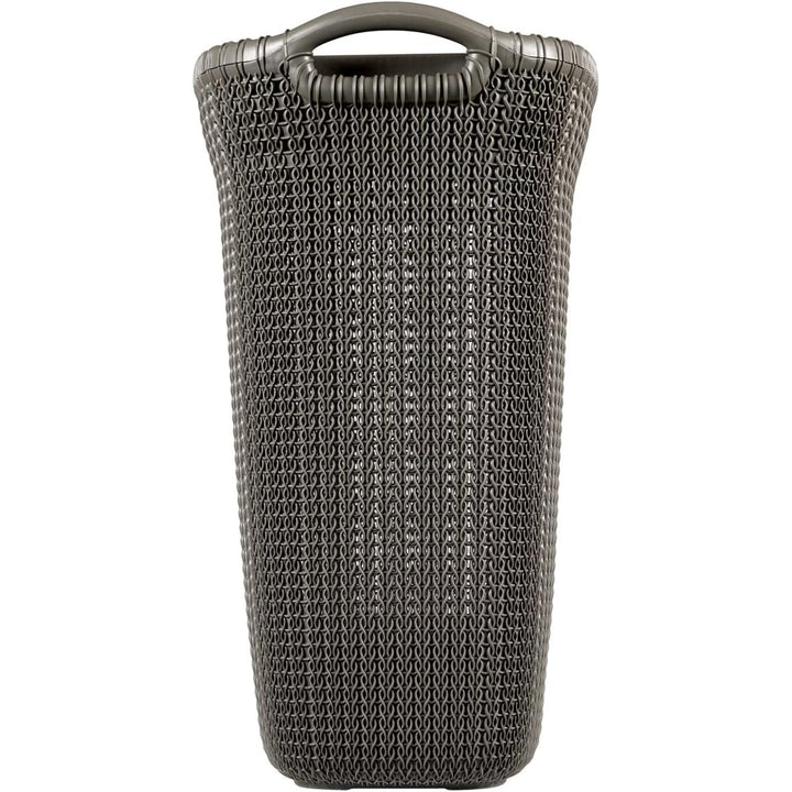 Kôš na bielizeň Curver, ažurová konštrukcia, 2 držadlá, 57 l, hnedý, Knit