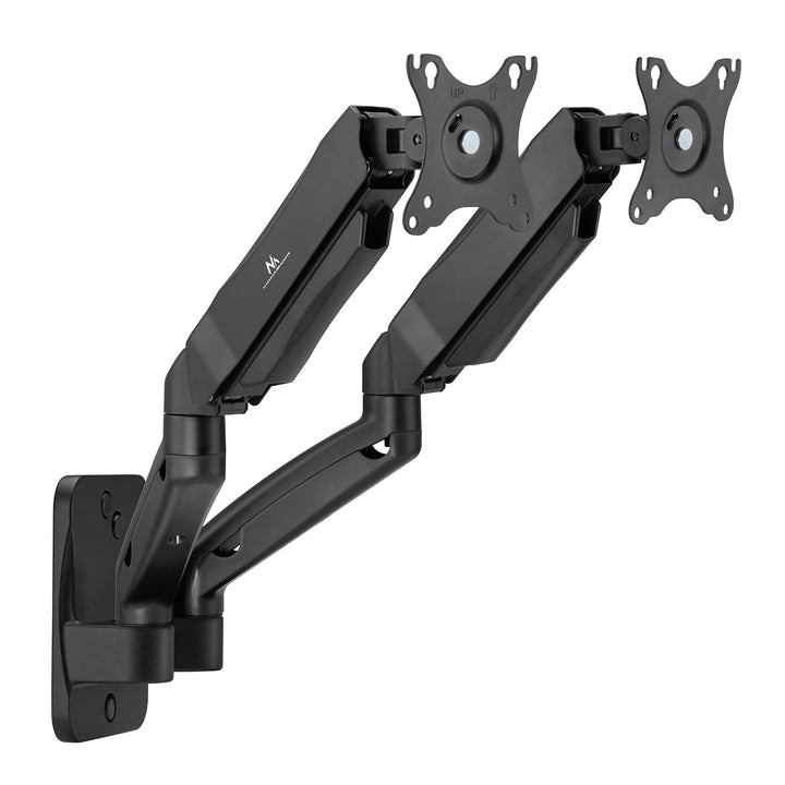 Nástenný držiak pre dva monitory Maclean, 17-32'', max. 9 kg, mechanická pružina, MC-988