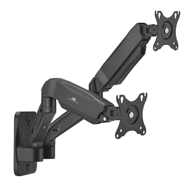 Nástenný držiak pre dva monitory Maclean, 17-32'', max. 9 kg, mechanická pružina, MC-988