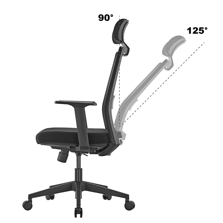 Prémiová ergonomická kancelárska stolička s vysokým operadlom Ergo Office, max. 150 kg, ER-425