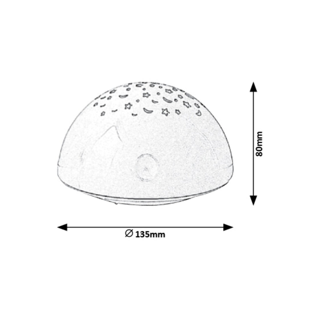 Lampa Rabalux, dekoratívna, s výstupkami, 0,5 W, Lina