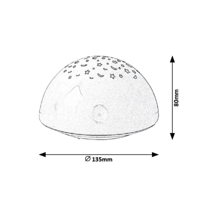 Lampa Rabalux, dekoratívna, s výstupkami, 0,5 W, Lina
