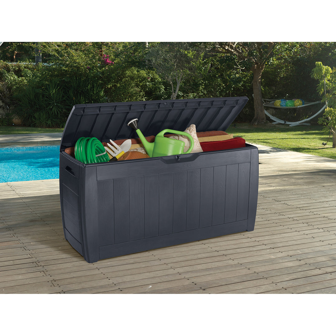 Záhradný box Keter, 270 l, grafit, Hollywood Objem: 270 litrov