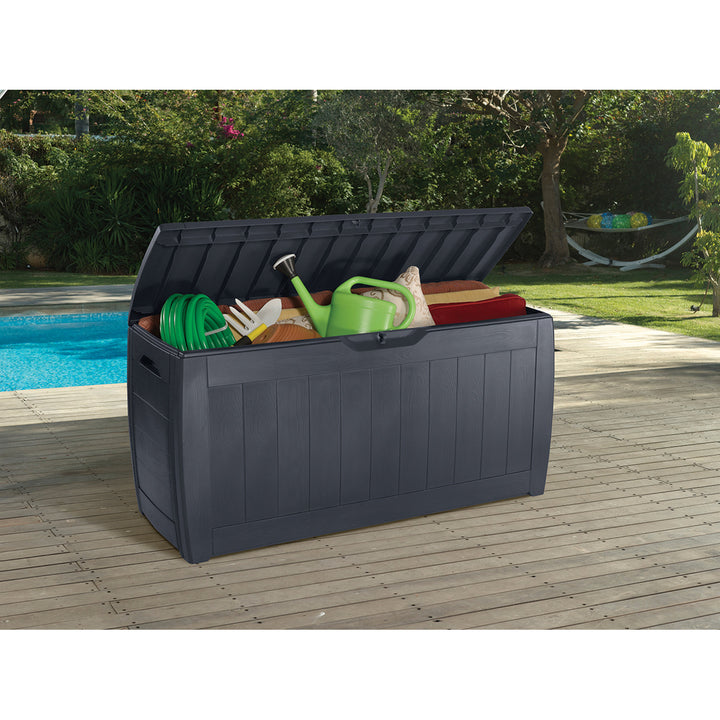 Záhradný box Keter, 270 l, grafit, Hollywood Objem: 270 litrov