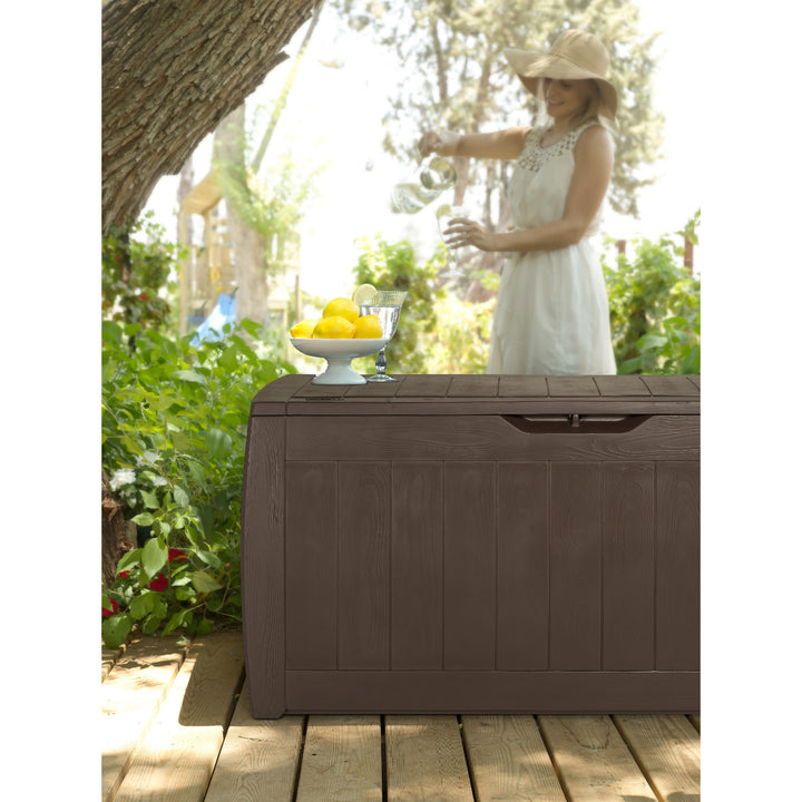 Záhradný úložný box Keter, objem 270 l, hnedý, Hollywood