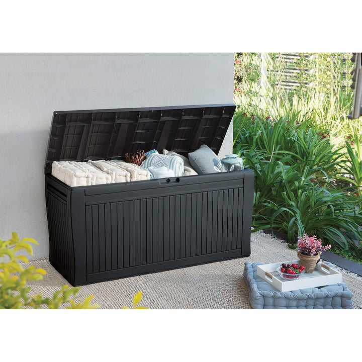 Záhradný úložný box, grafitový, 270 l, Comfy Storage Box