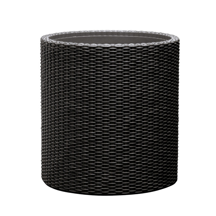 Kvetináč Keter, okrúhly, priemer 36 cm, antracit, Cylinder Planter M