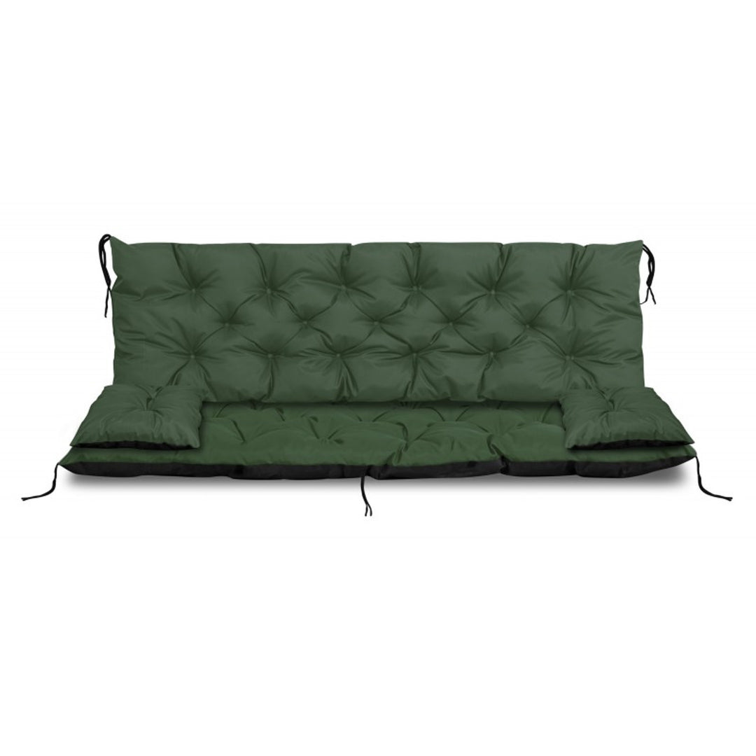 Zelený záhradný set 100x60x50 cm + 2 vankúše 42 x 42 cm