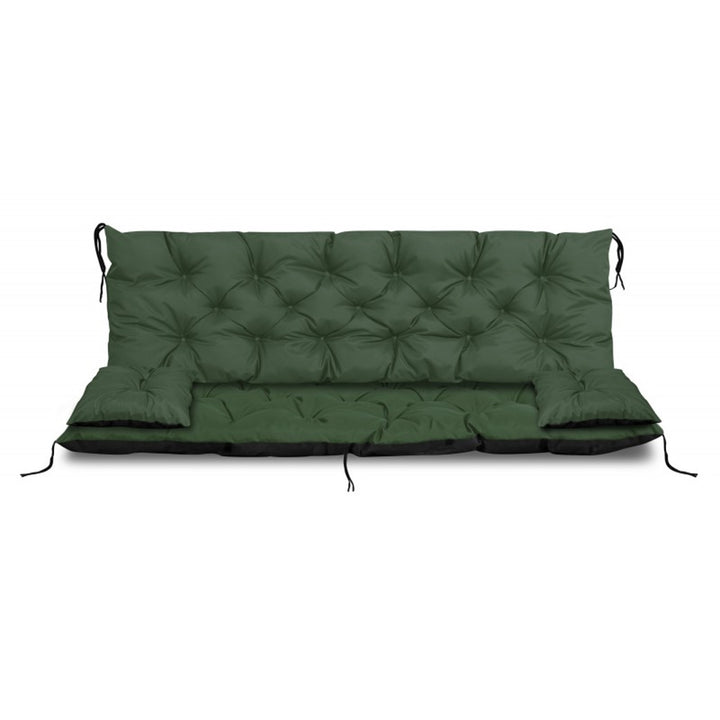 Zelený záhradný set 100x60x50 cm + 2 vankúše 42 x 42 cm
