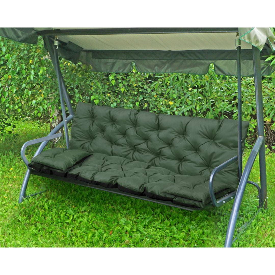 Zelený záhradný set 100x60x50 cm + 2 vankúše 42 x 42 cm