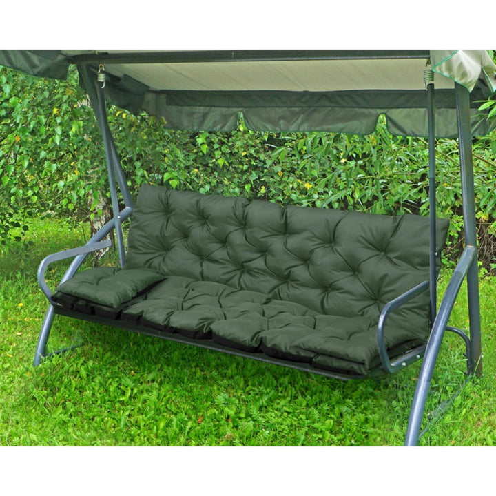 Zelený záhradný set 100x60x50 cm + 2 vankúše 42 x 42 cm