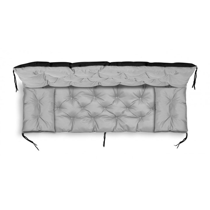 Záhradný set svetlosivý 100x60x50cm + 2 vankúše 42 x 42 cm