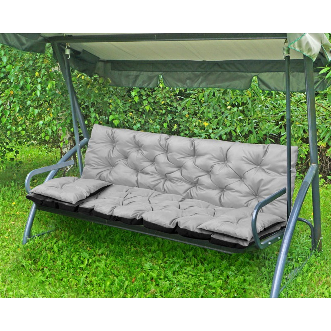 Záhradný set svetlosivý 100x60x50cm + 2 vankúše 42 x 42 cm