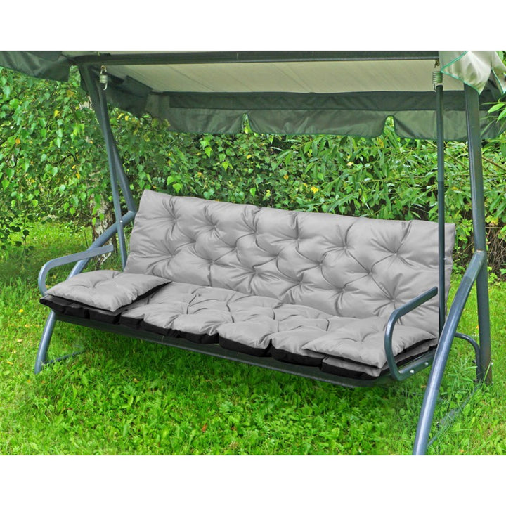 Záhradný set svetlosivý 100x60x50cm + 2 vankúše 42 x 42 cm