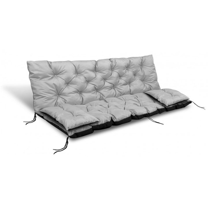 Záhradný set svetlosivý 100x60x50cm + 2 vankúše 42 x 42 cm