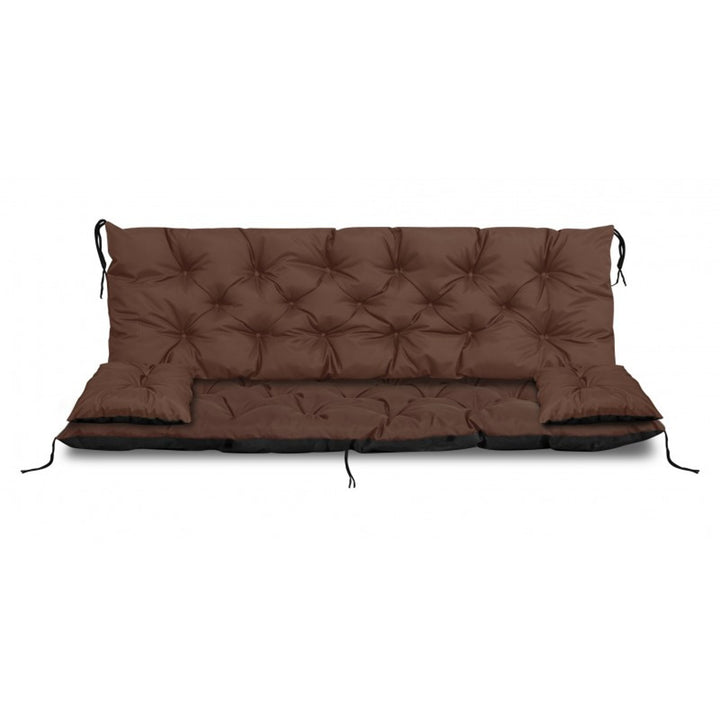 Záhradný set hnedý 100x60x50cm + 2 vankúše 42 x 42 cm
