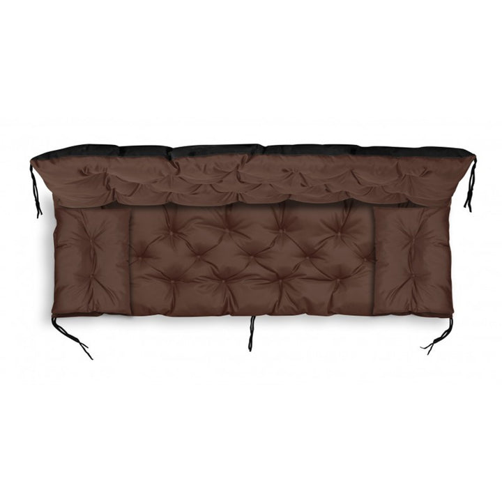 Záhradný set hnedý 100x60x50cm + 2 vankúše 42 x 42 cm