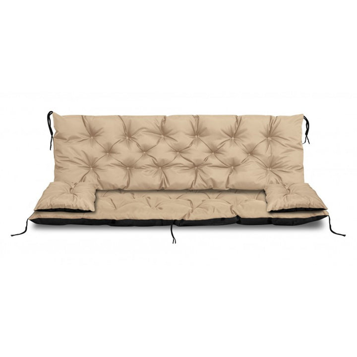 Záhradný set béžový 180x60x50cm + 2 vankúše 42 x 42 cm