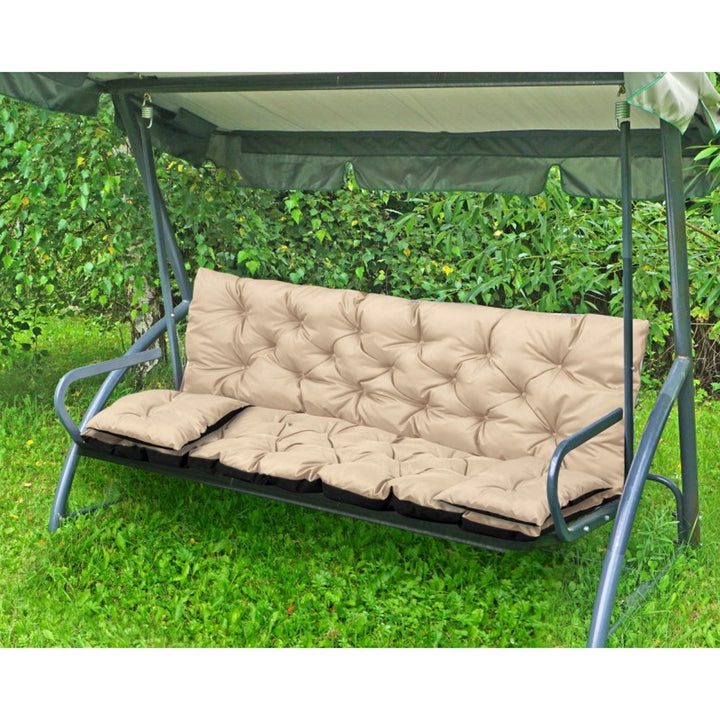 Záhradný set béžový 180x60x50cm + 2 vankúše 42 x 42 cm