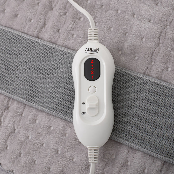 Vyhrievací bedrový pás Adler, 4 nastavenia teploty, výkon 100 W, diaľkové ovládanie LCD, AD 7437