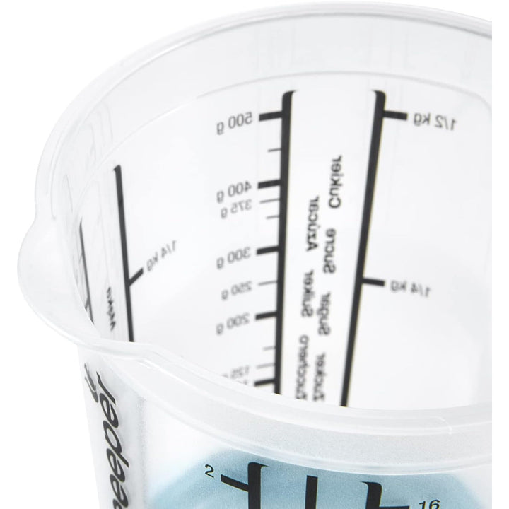 Odmerka Keeeper, protišmyková, s rukoväťou, 0,5 l, severská modrá, Masimmo