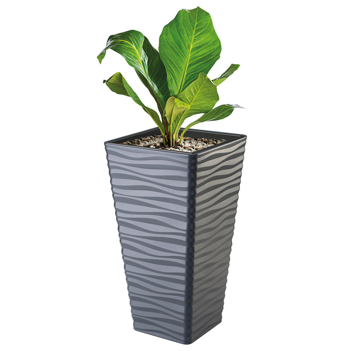Tvarový plastový plášť, mrazuvzdorný, s vložkou, antracit, Sahara Dunes Slim square 35