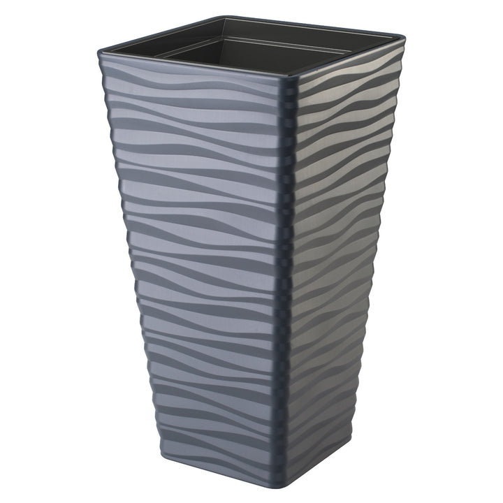 Tvarový plastový plášť, mrazuvzdorný, s vložkou, antracit, Sahara Dunes Slim square 35