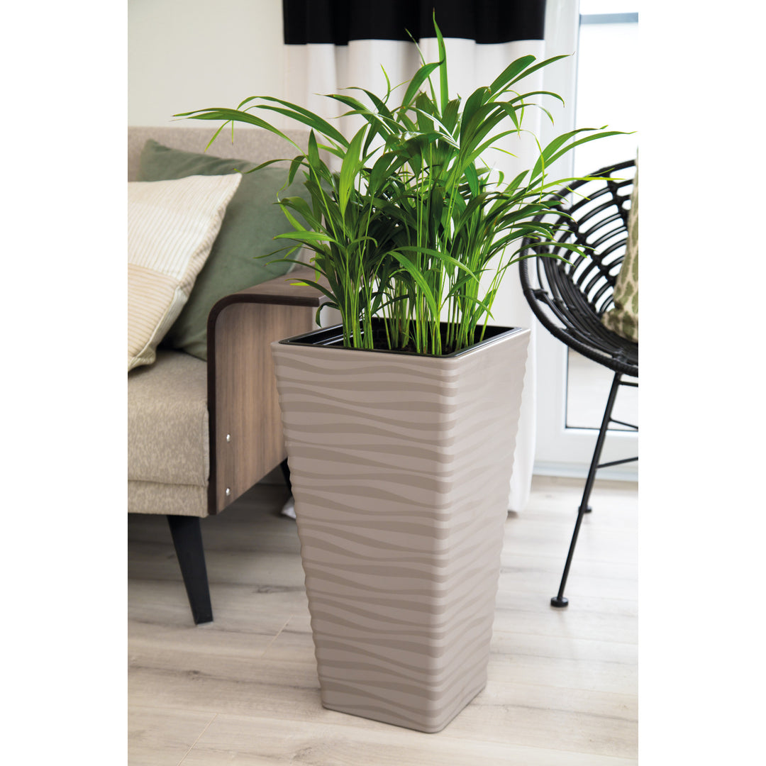 Tvarový plastový kryt, mrazuvzdorný, s vložkou, sivo-béžový, Sahara Dunes Slim square 35