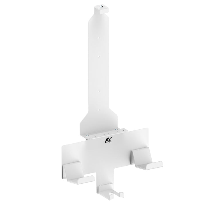 Nástenný stojan biely pre konzolu Playstation 5 s držiakom podložky, max. 10 kg, NanoRS RS181