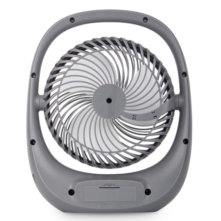 Blaupunkt ventilátor, prenosný, dobíjací 1800 mAh, USB, 3 rýchlosti, sivý, APF301