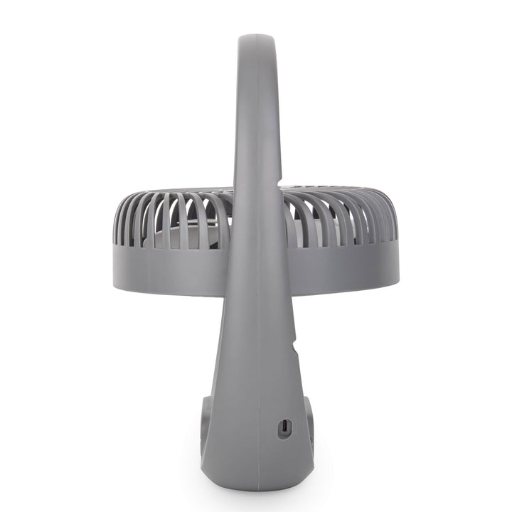 Blaupunkt ventilátor, prenosný, dobíjací 1800 mAh, USB, 3 rýchlosti, sivý, APF301