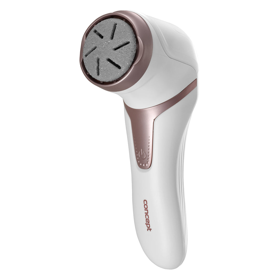 Elektrický pilník na päty Concept, 3 podložky, dobíjací, biely, PN3000