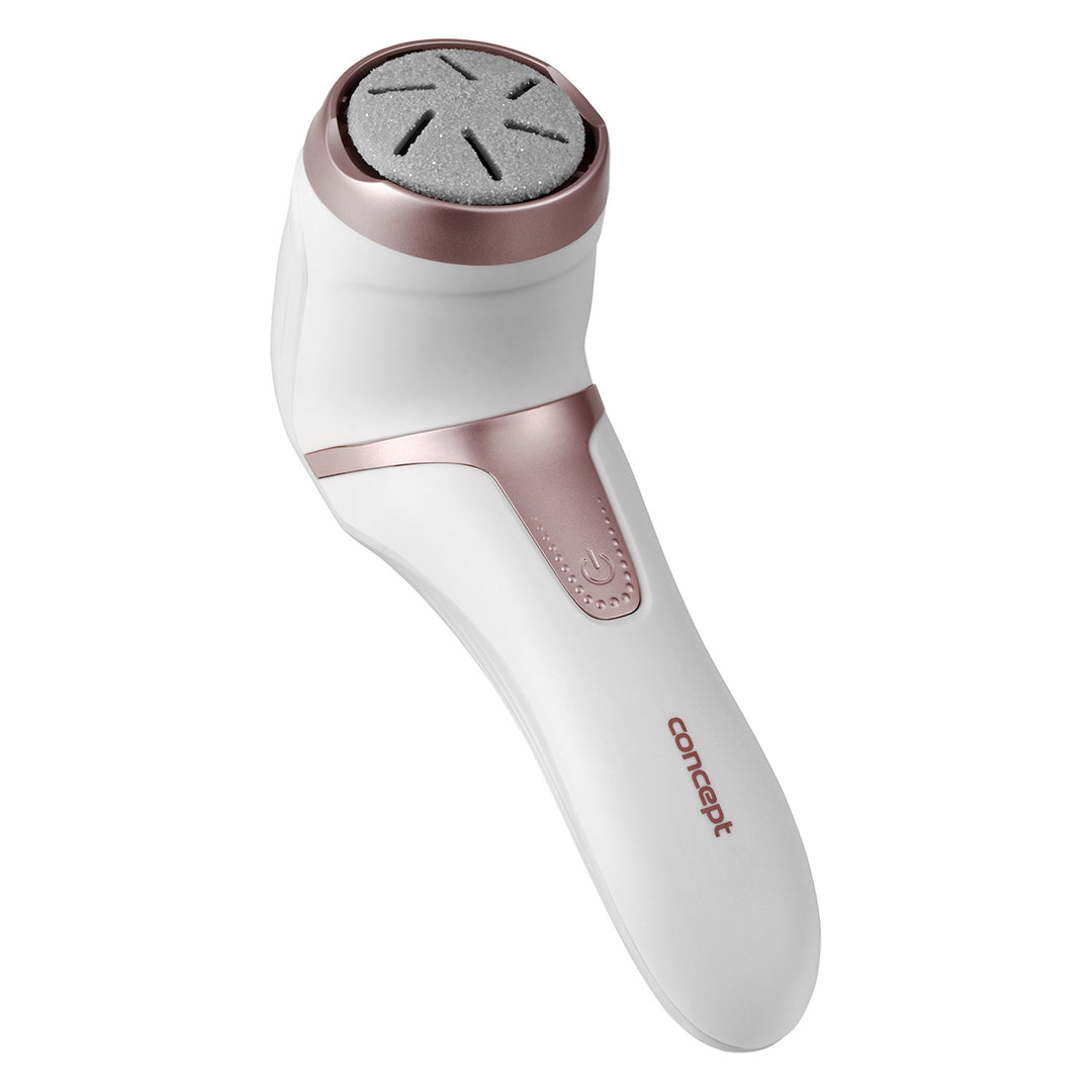 Elektrický pilník na päty Concept, 3 podložky, dobíjací, biely, PN3000