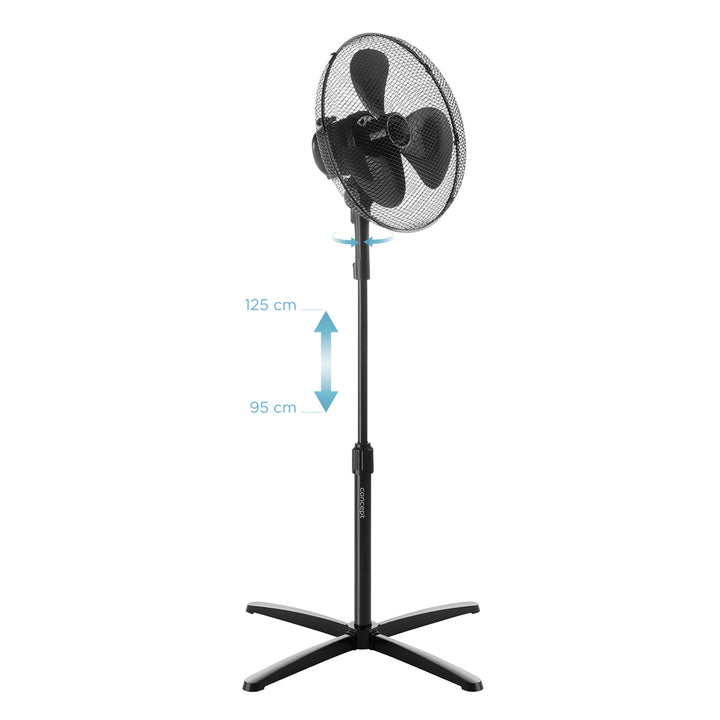 Ventilátor Concept, stojaci, 40 W, 3 rýchlosti, čierny, VS5050