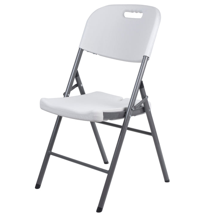 2x skladacia stolička GreenBlue na catering/záhradu/banket/recepciu, max. 250 kg, biela, pevná, 88x50x45 cm, GB375