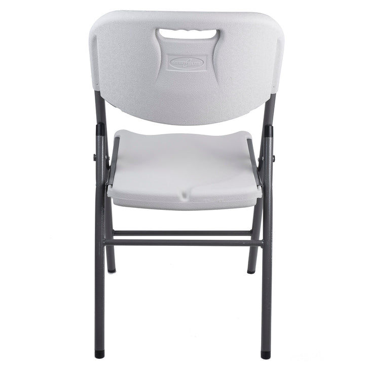 2x skladacia stolička GreenBlue na catering/záhradu/banket/recepciu, max. 250 kg, biela, pevná, 88x50x45 cm, GB375