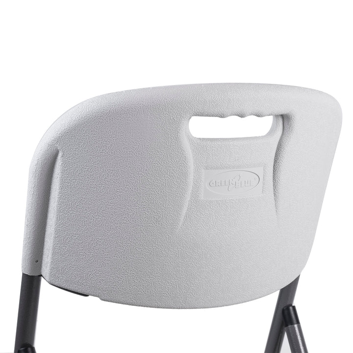 4x skladacia stolička GreenBlue na catering/záhradu/banket/recepciu, max. 250 kg, biela, pevná, 88x50x45 cm, GB375