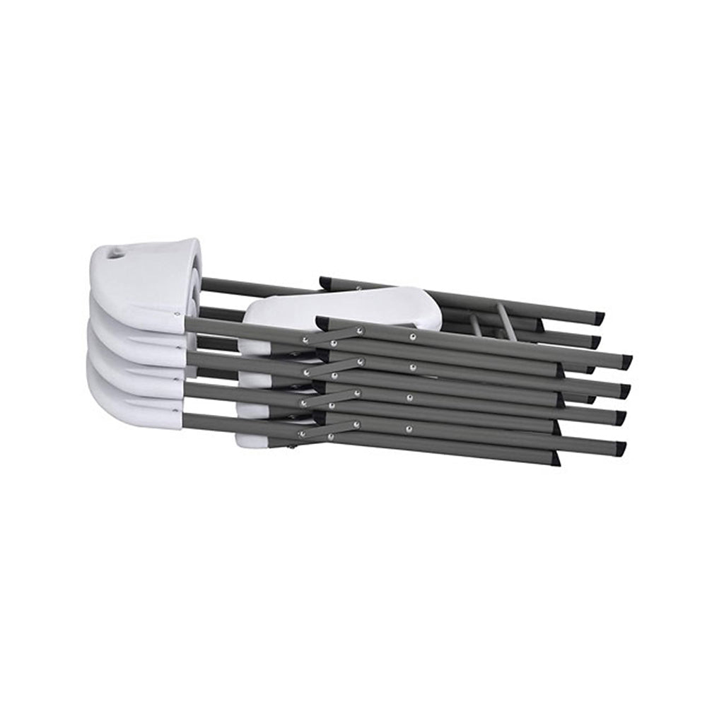 4x skladacia stolička GreenBlue na catering/záhradu/banket/recepciu, max. 250 kg, biela, pevná, 88x50x45 cm, GB375