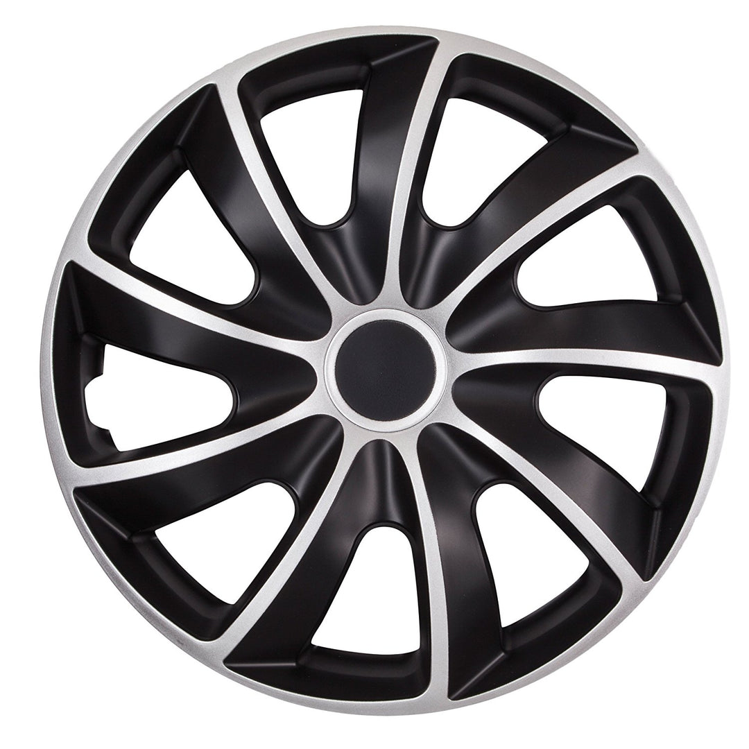 Univerzálny kryt náboja 14" NRM Quad Bicolor čierna/strieborná 1 kus